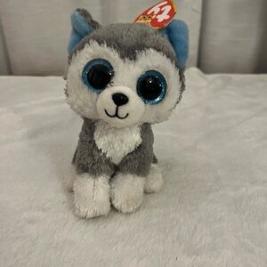 Ty Beanie Boo SLUSH the husky dog WITH TAGS‎